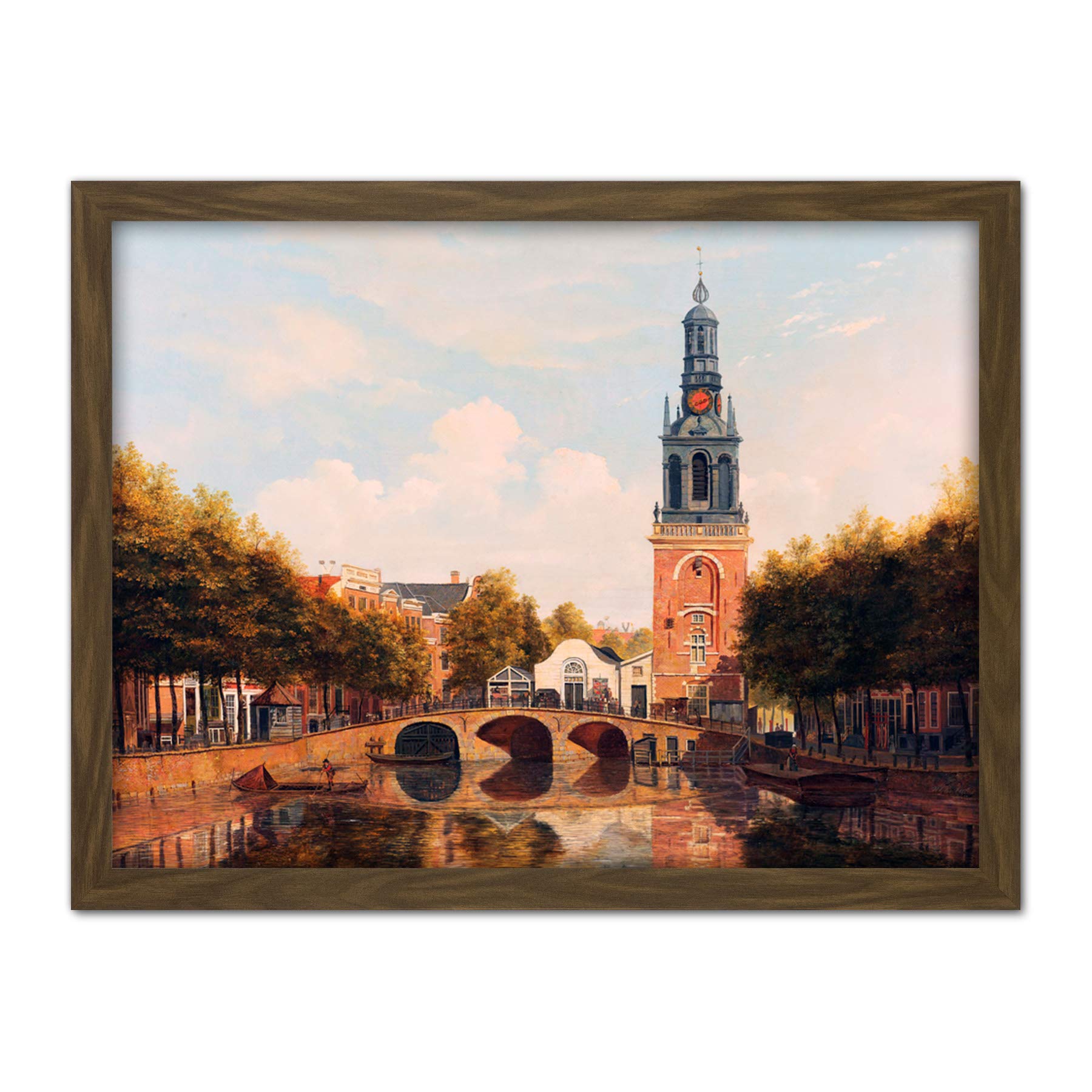Artery8 Cate Jan Roodenpoortstoren Amsterdam Painting Artwork Framed Wall Art Print 18X24 Inch