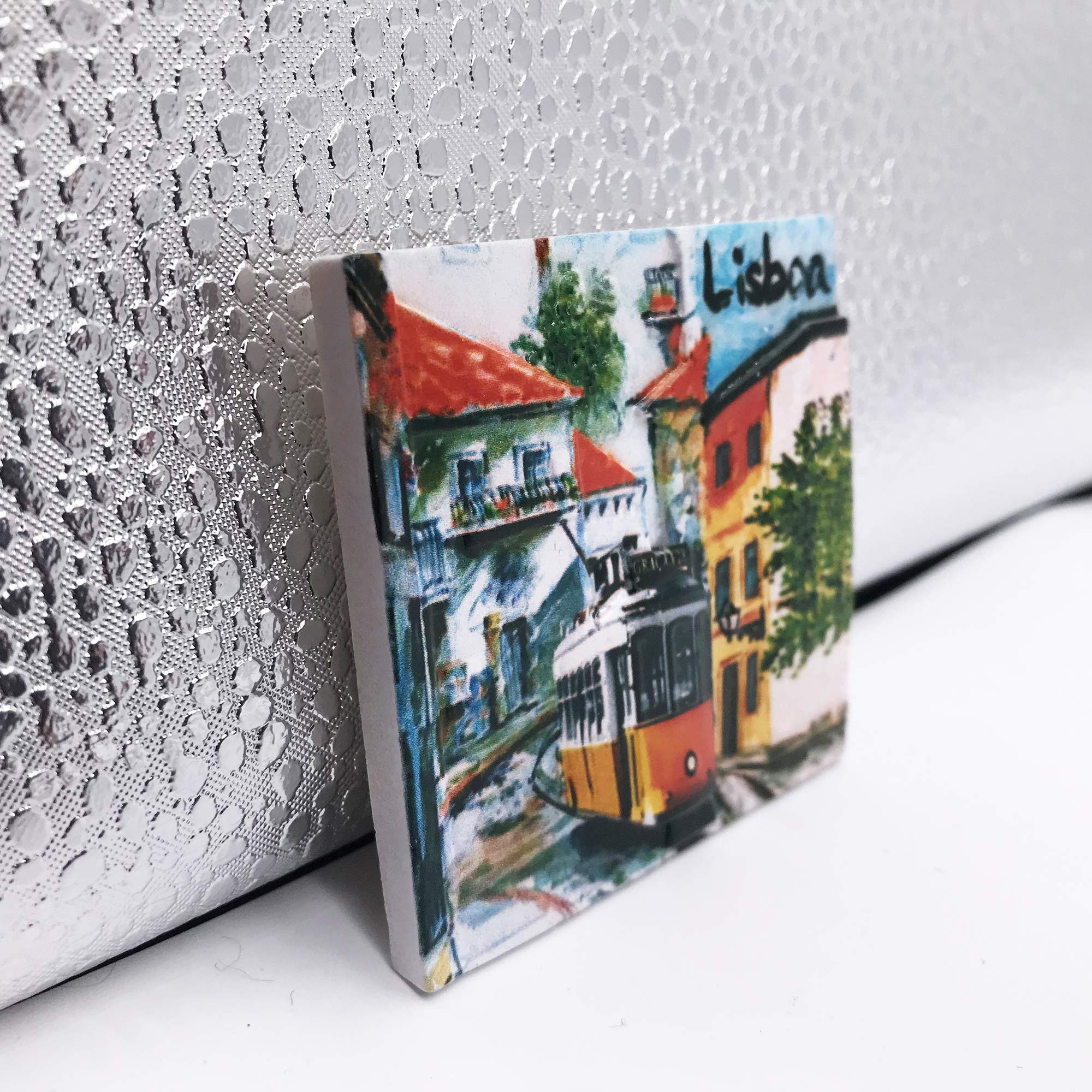 Magnete Frigo 3D Portogallo | Souvenir Viaggio In Resina Fatta A Mano | Decorazione Cucina Casa | Regalo Turistico Originale 5-10 Cm - 3