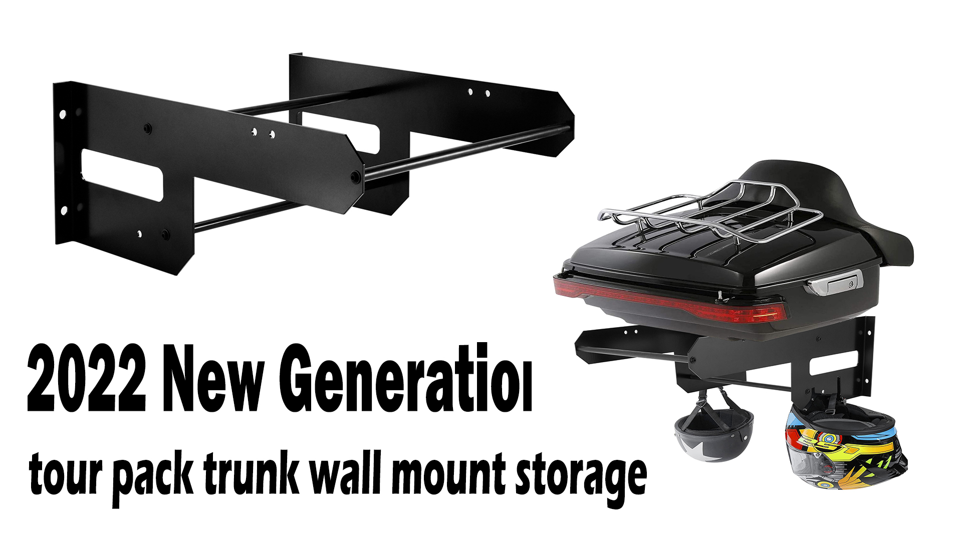 Amazon.com: Harley Wall Mount Storage Rack, Black Metal Garage 