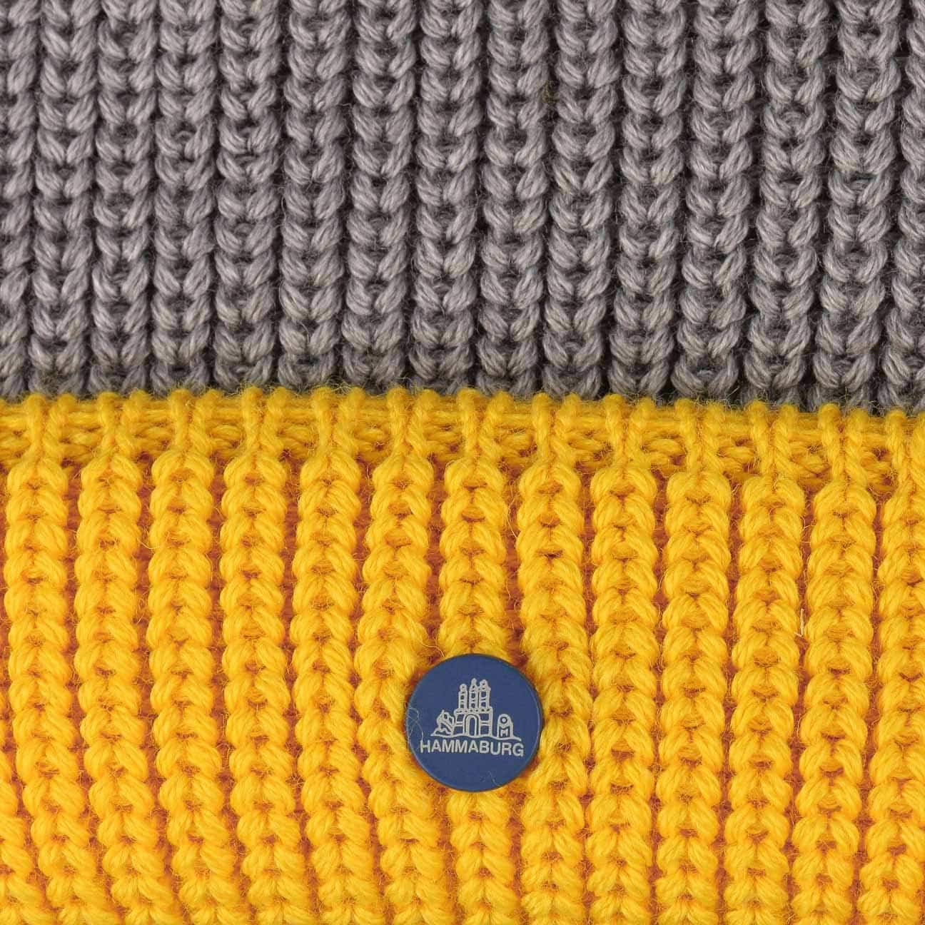 HAMMABURG Twotone czapka dokerka Wyprodukowano we Wloszech Unisex Jesien Zima