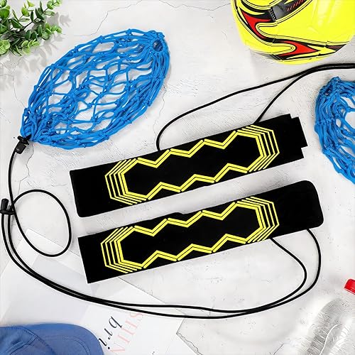 Miniatura 4 de 2 piezas de entrenamiento de tiro de fútbol ajustable, red de entrenamiento de retorno de fútbol para niños y adultos, red de balón de fútbol,