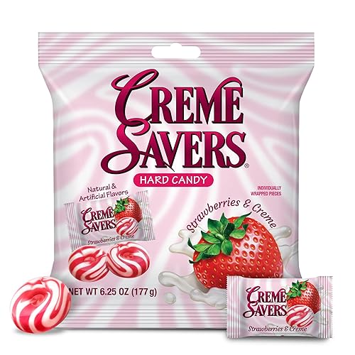 Miniatura 2 de Creme Savers - Caramelos duros envueltos individualmente caramelos duros de crema con mentas paquete de 6 fresa