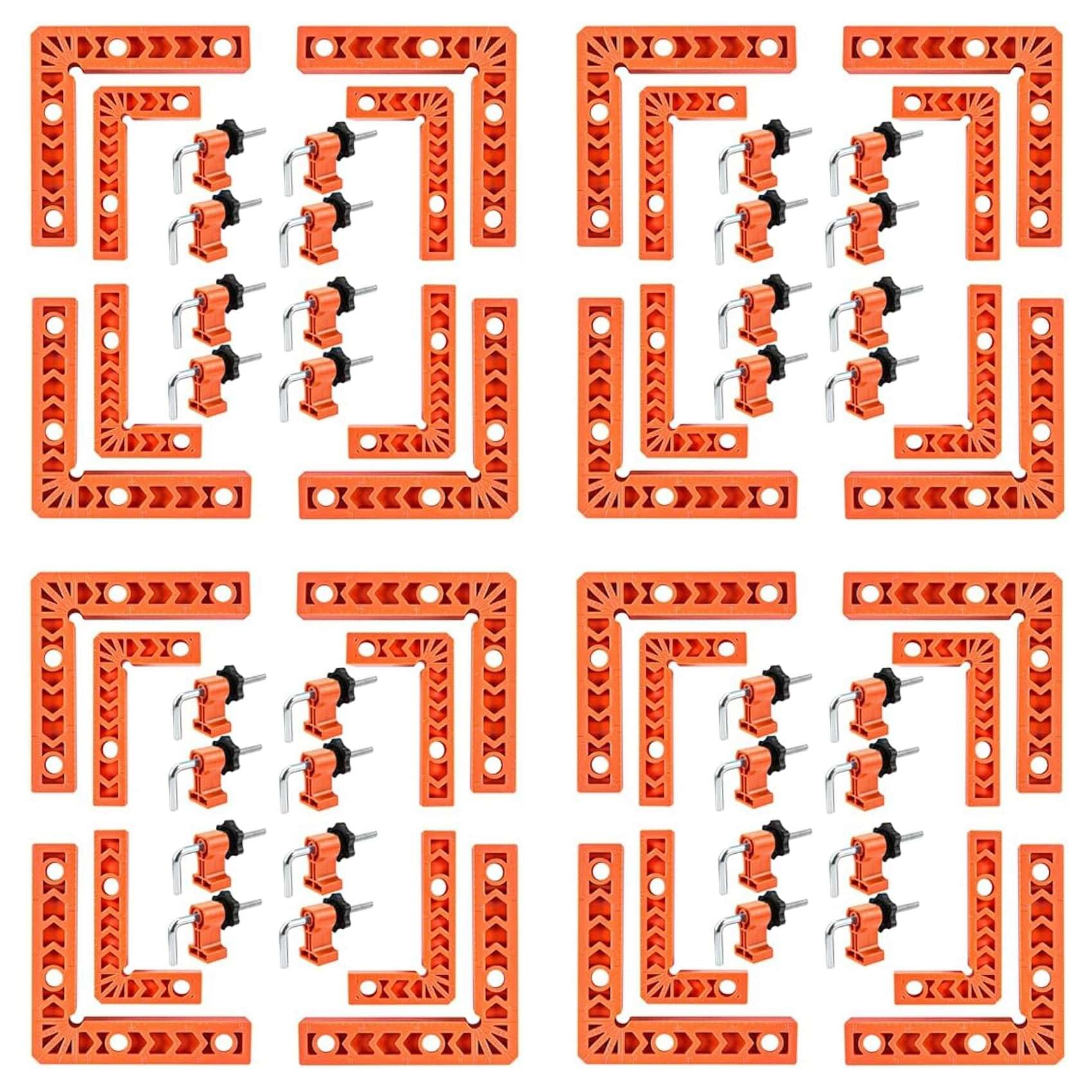 Ctrlzs 16X 90 Degree Clamp, Positioning Squares, Right Angle Clamp With Clamp, Corner Clamps Woodworking Tool