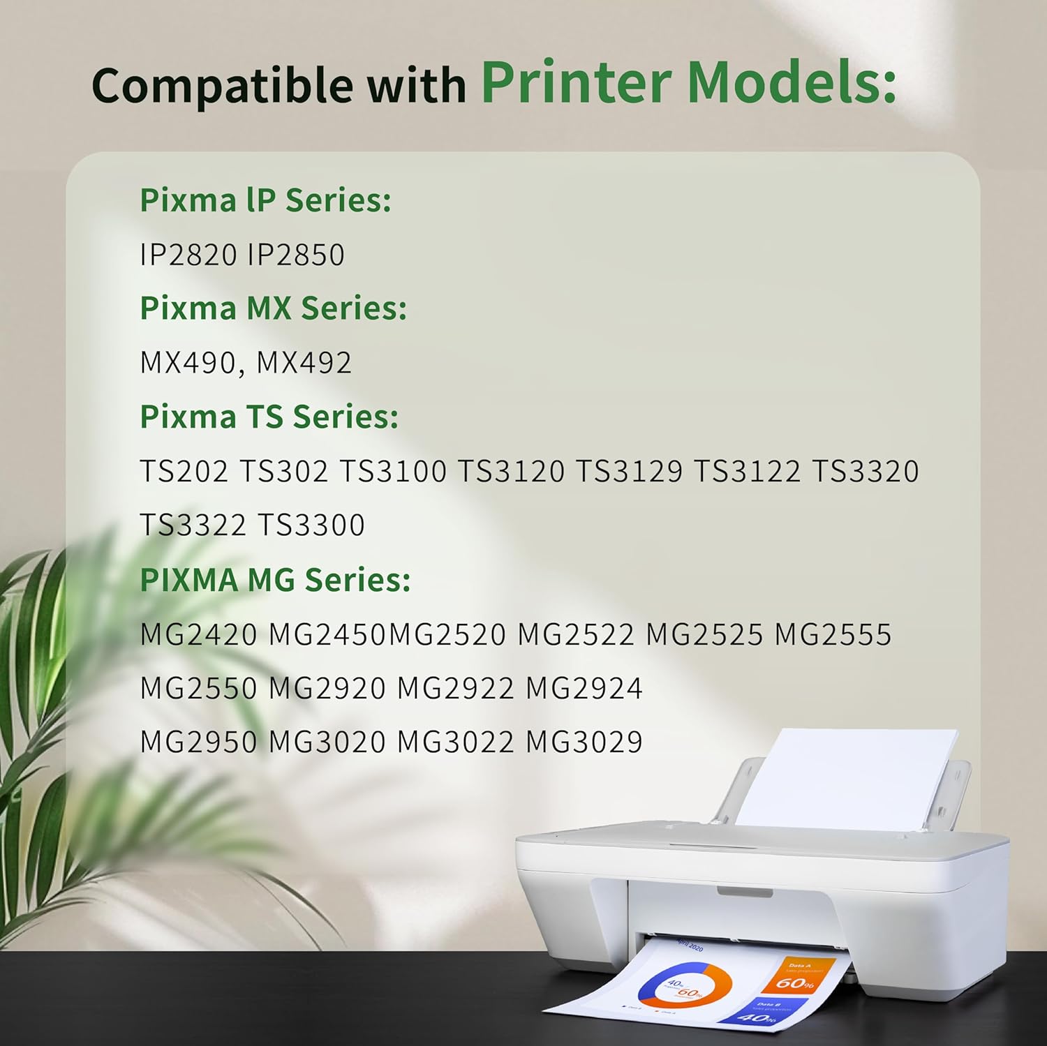 243XL 244XL Compatible for Canon Printer 243 244XL Ink PG243 CL244 Ink Cartridges for Pixma MX490 MX492 MG2420 MG2520 MG2522 MG3022 MG3029 IP2820 IP2850 Printer,2 Pack (Black, Tri-Color)