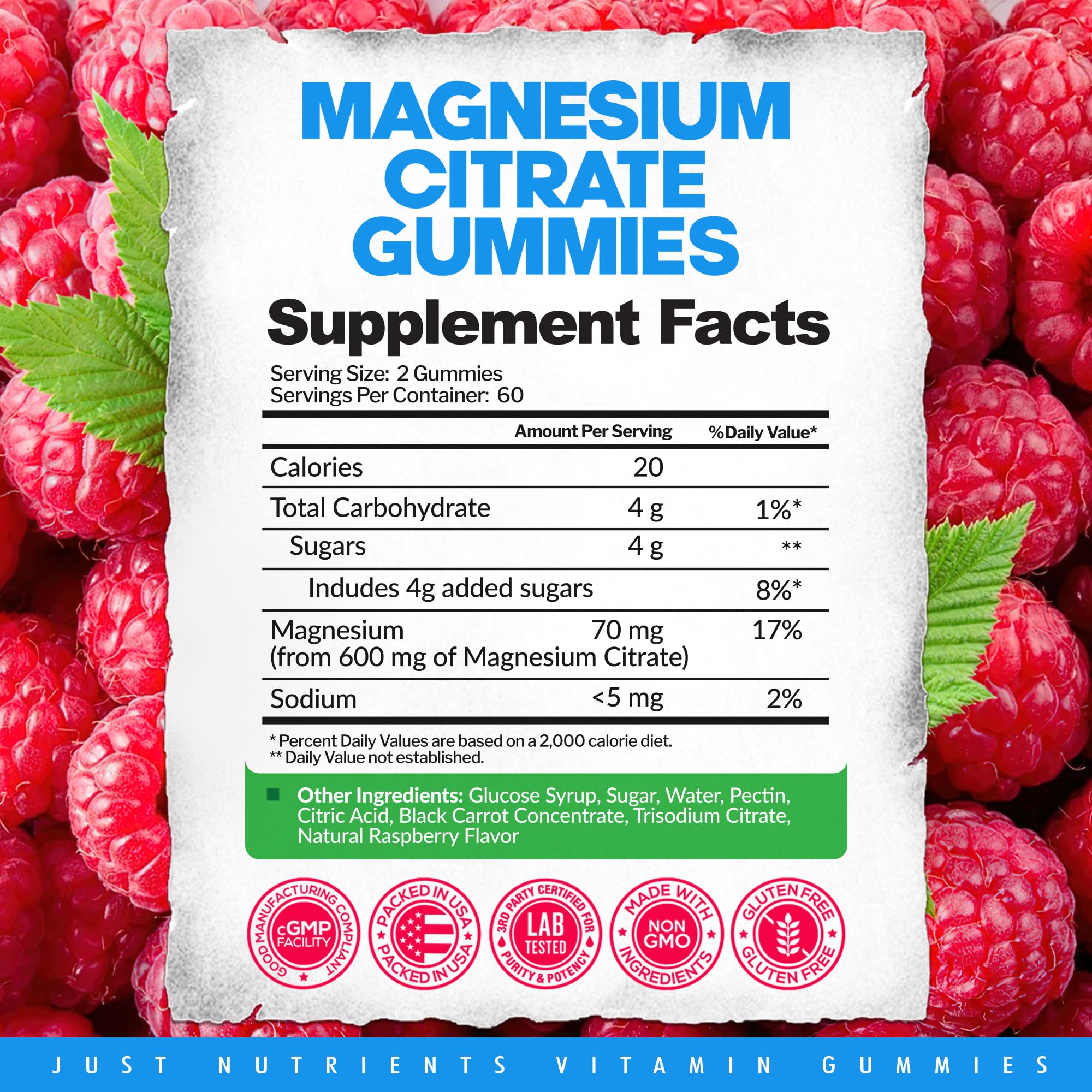 Magnesium Citrate 600mg Gummies (120 Count) — Amazon image 7