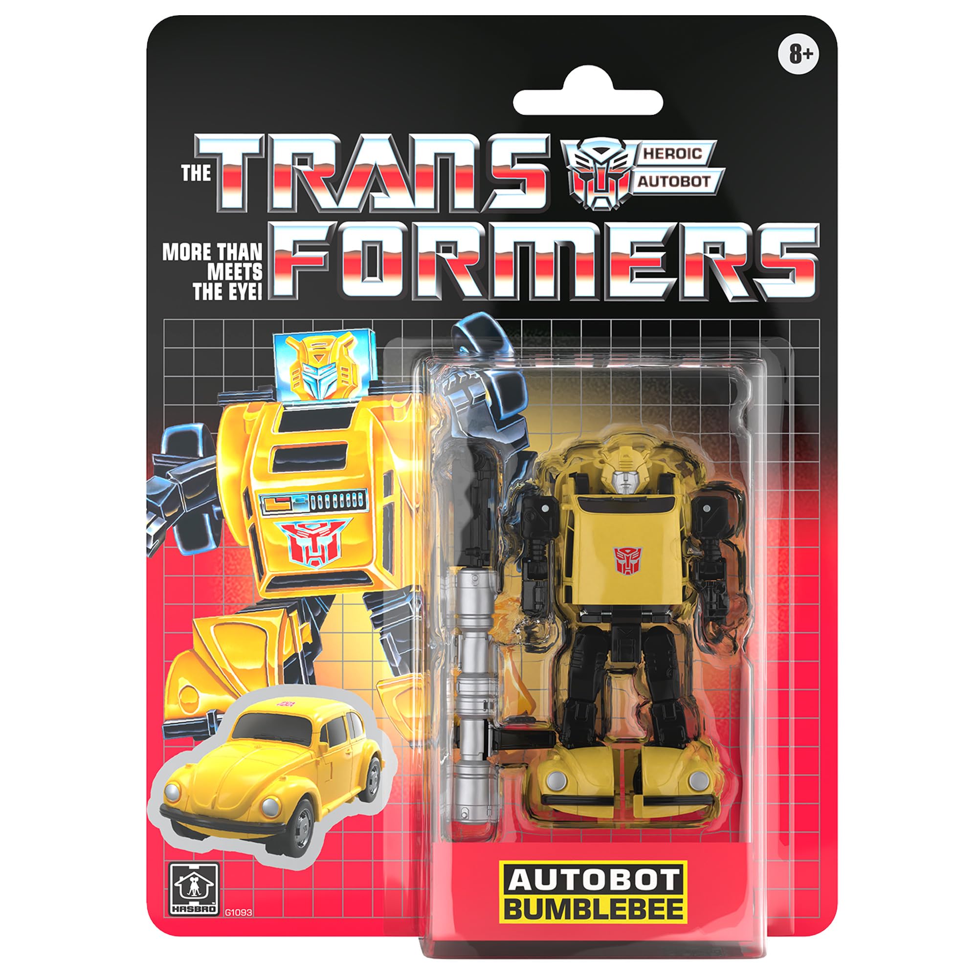 Transformers Toys Retro G1 Autobot Bumblebee Toy 12.7-cm Action Figure, Multi-coloured, 12.7 cm (5 inches) - Image 2