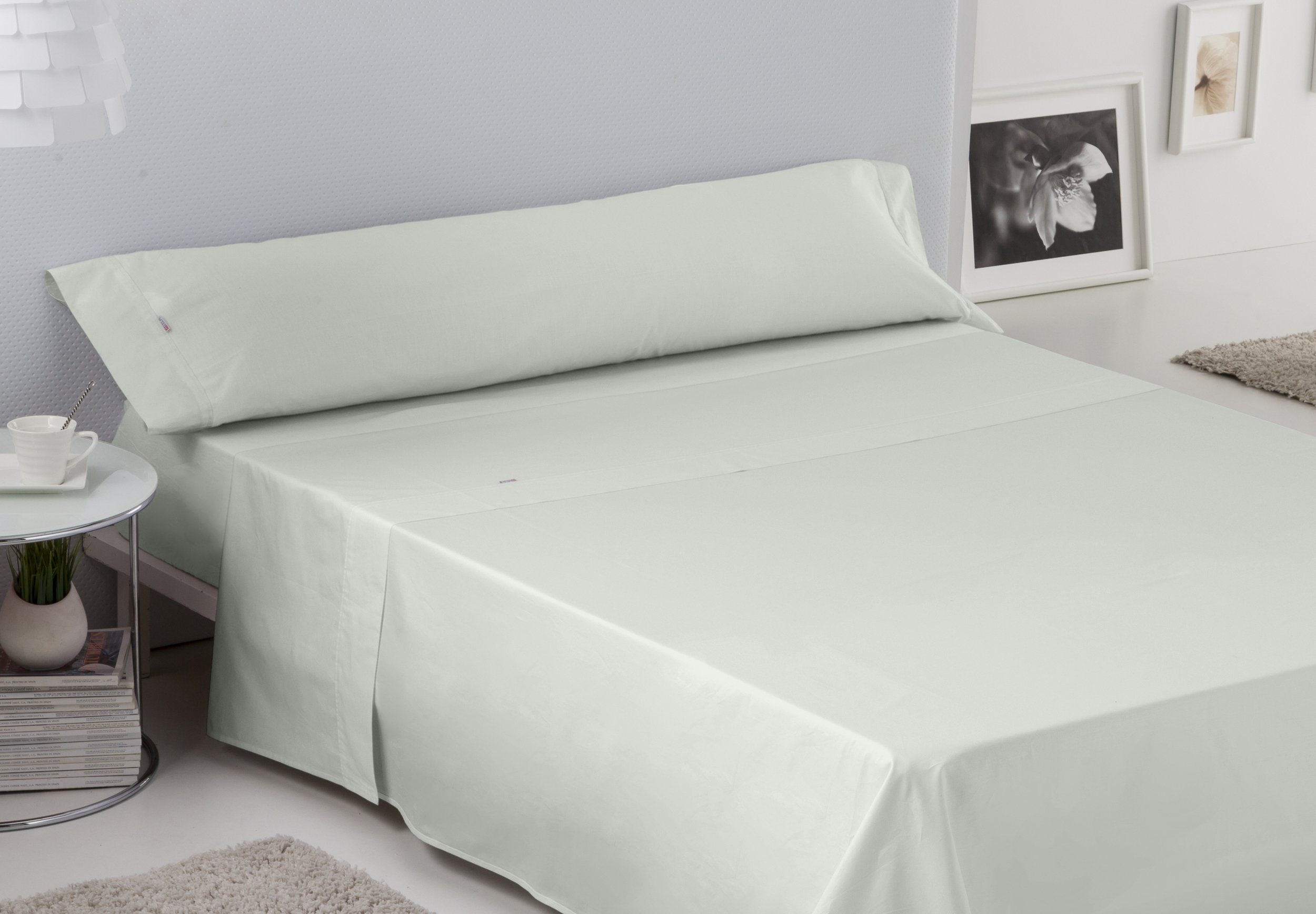 Juego de sábanas color hueso Cama de 90 (3 piezas) - 100% algodón - 200 hilos