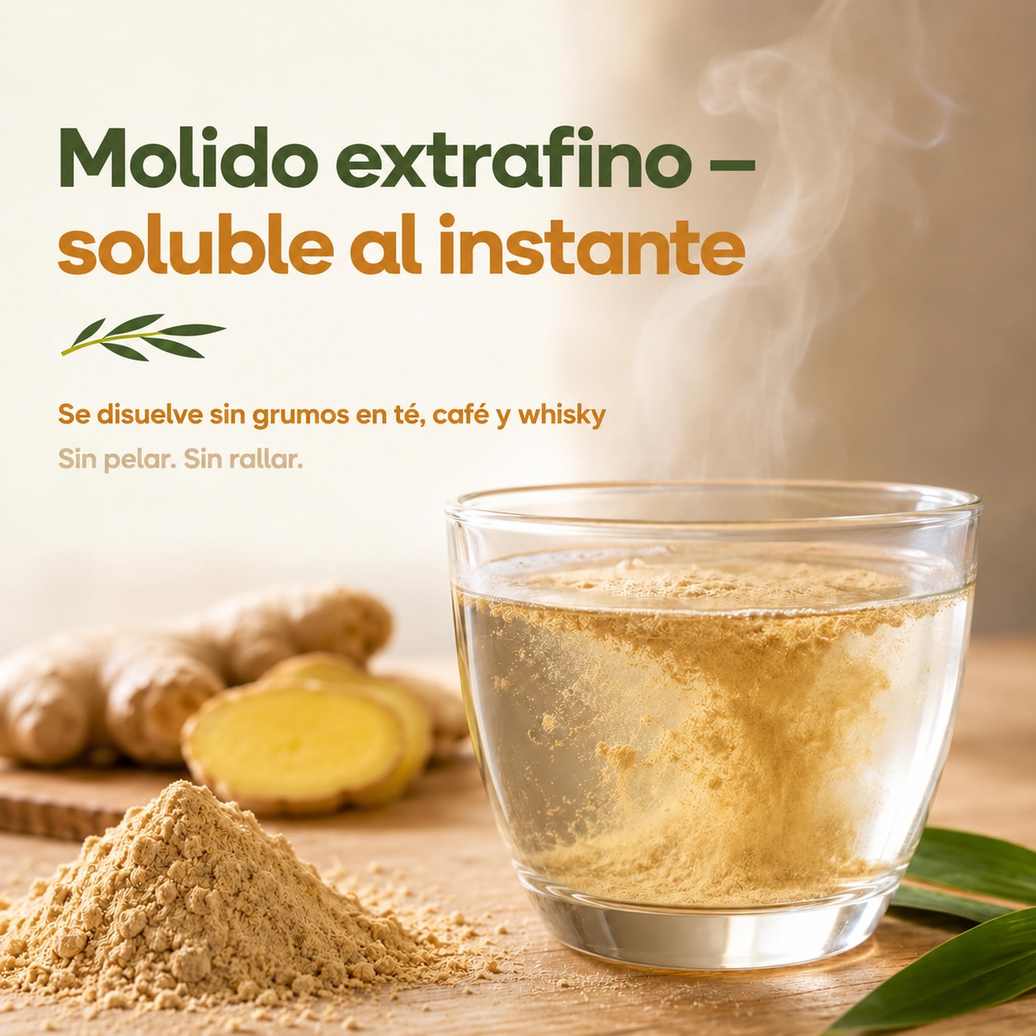 GiDeli Jengibre en Polvo 10 kg, 2 Bolsas - Molido - para Infusiones