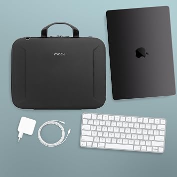 Mack Zone X MCE-1403 Hard Structure Bag, 14” MacBook Pro, 13”MacBook Pro, 13” Macbook Air, Protective case for 13”&14.1” Notebook models, iPad Carrying Case with Accessory Editor