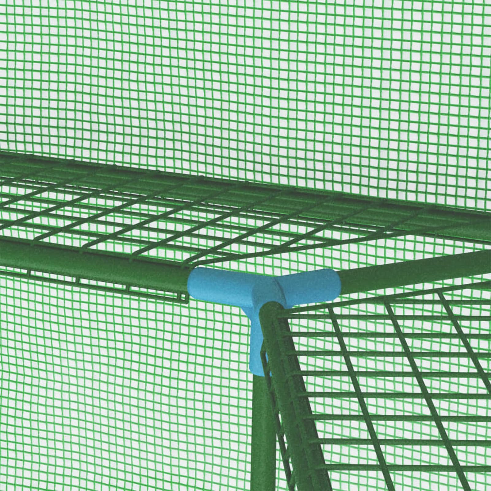 JUDYY Serra con Ripiani in Acciaio 227x223 cm,Prato e Giardino,Giardinaggio,Serre-48166