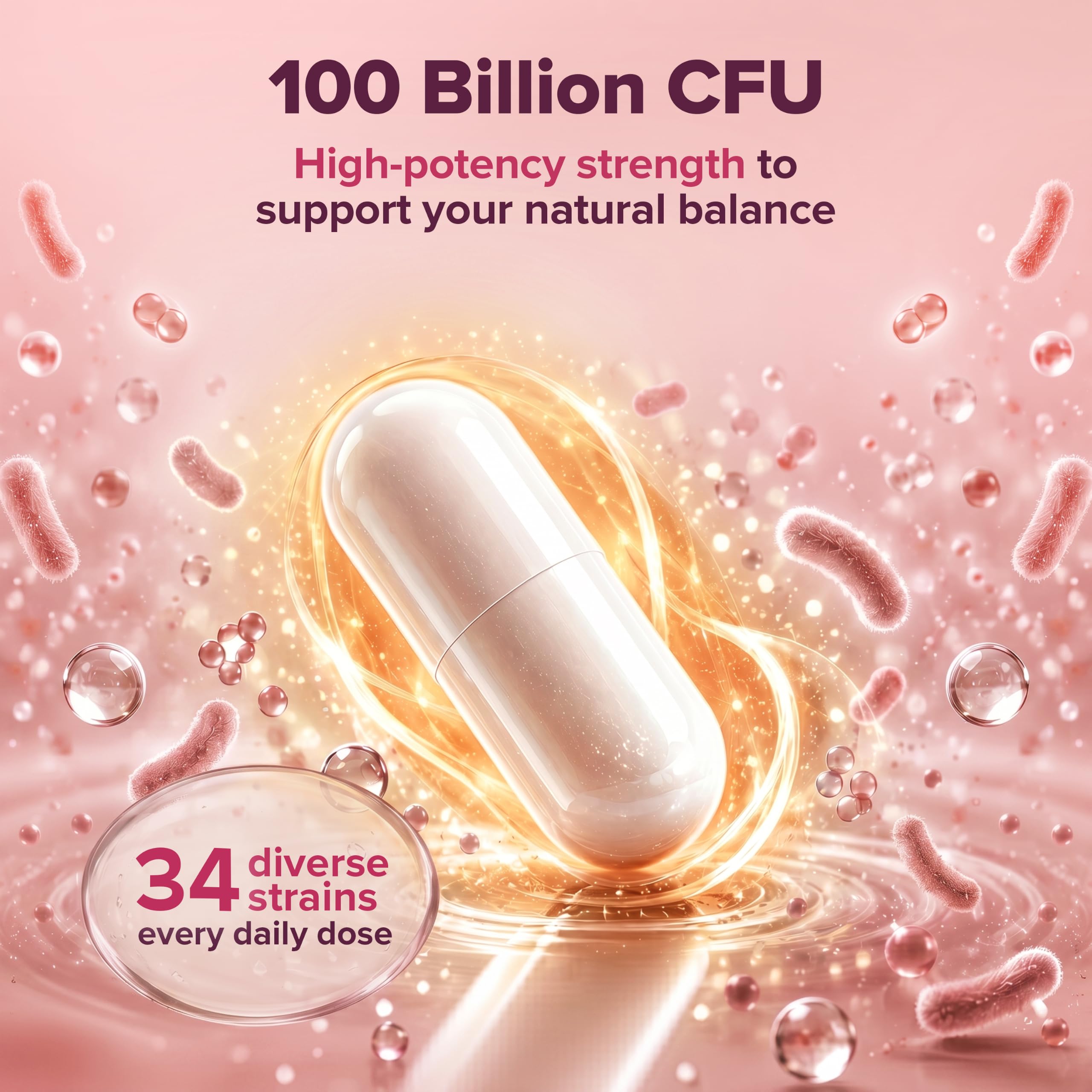 Wholesome Wellness Dr. Formulated Raw Probiotics for Women 100 Billion CFUs Capsules with Prebiotics, Probiotcs and Digestive Enzymes, Approved for Adults — Amazon image 5