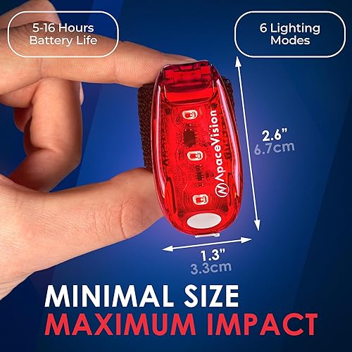 Miniatura 4 de EverLightFX - Luz LED de seguridad recargable por USB (paquete de 2) por Apace, luz trasera de bicicleta súper brillante funciona brillantemente