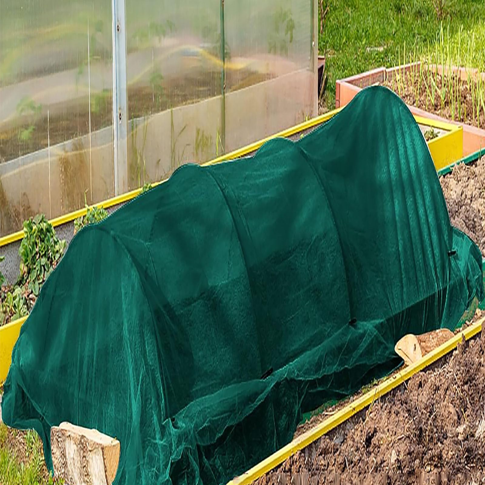 Wintervlies 0.6 x 30 m für Winter Frost Kälte Sonne Insekten Vögel Schutz Vlies Pflanzen Winter Vögel Und Insekten für Kaltes Wetter, Dunkelgrün