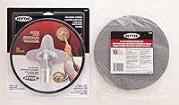 Vista 1 de Kit de lijadora radial Hyde de 9 pulgadas con paquete de 10 discos de lija, red de lijado, grano 120 - Bisagra pivotante de gran área, lijadoras