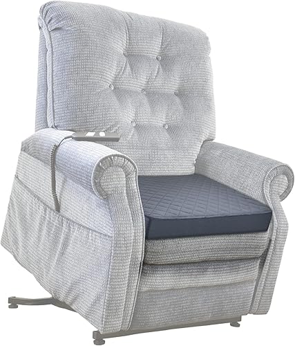 Cojín cuadrado de espuma viscoelástica grande de 20 x 20 x 3 pulgadas para sillas reclinables, sillones, sofás, cojín de suelo, ciática, alivio del
