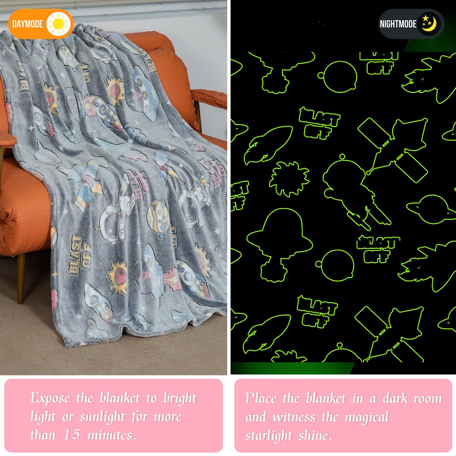 Gary - Coperta per bambini, per bambini, motivo: animali marini, idea regalo 5, 6, 7 anni