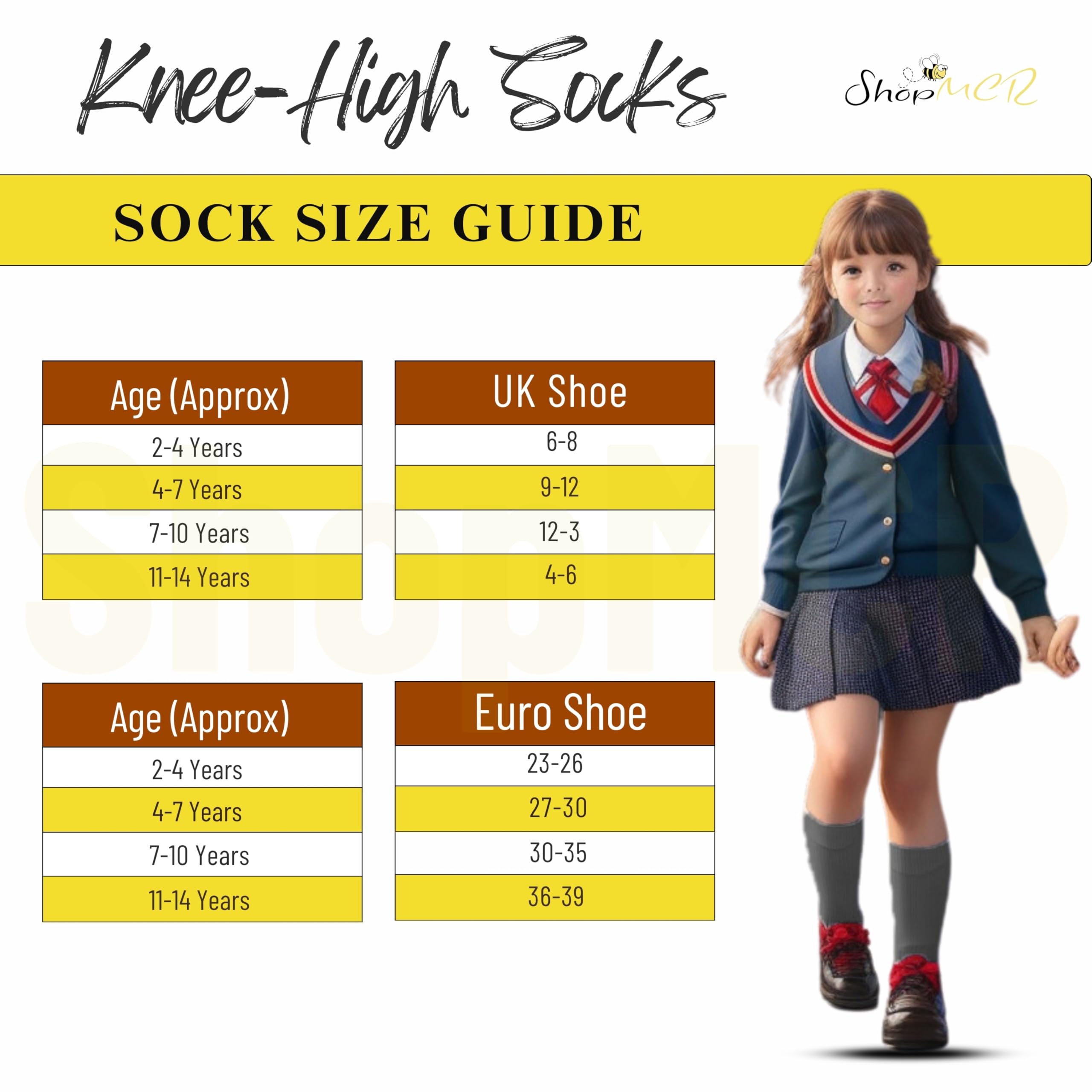 School Knee High Plain Socks 3 paia di calzini unisex per bambini, ragazzi e ragazze, per il rientro a scuola, altezza al ginocchio, in cotone Unisex - Adulto (Pacco da 3)