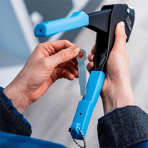 Miniatura 6 de HAZET Remachadora manual 1963-2  Herramienta óptima para remaches ciegos, para remachar metal, aluminio, plástico y cuero, cabezal de remache