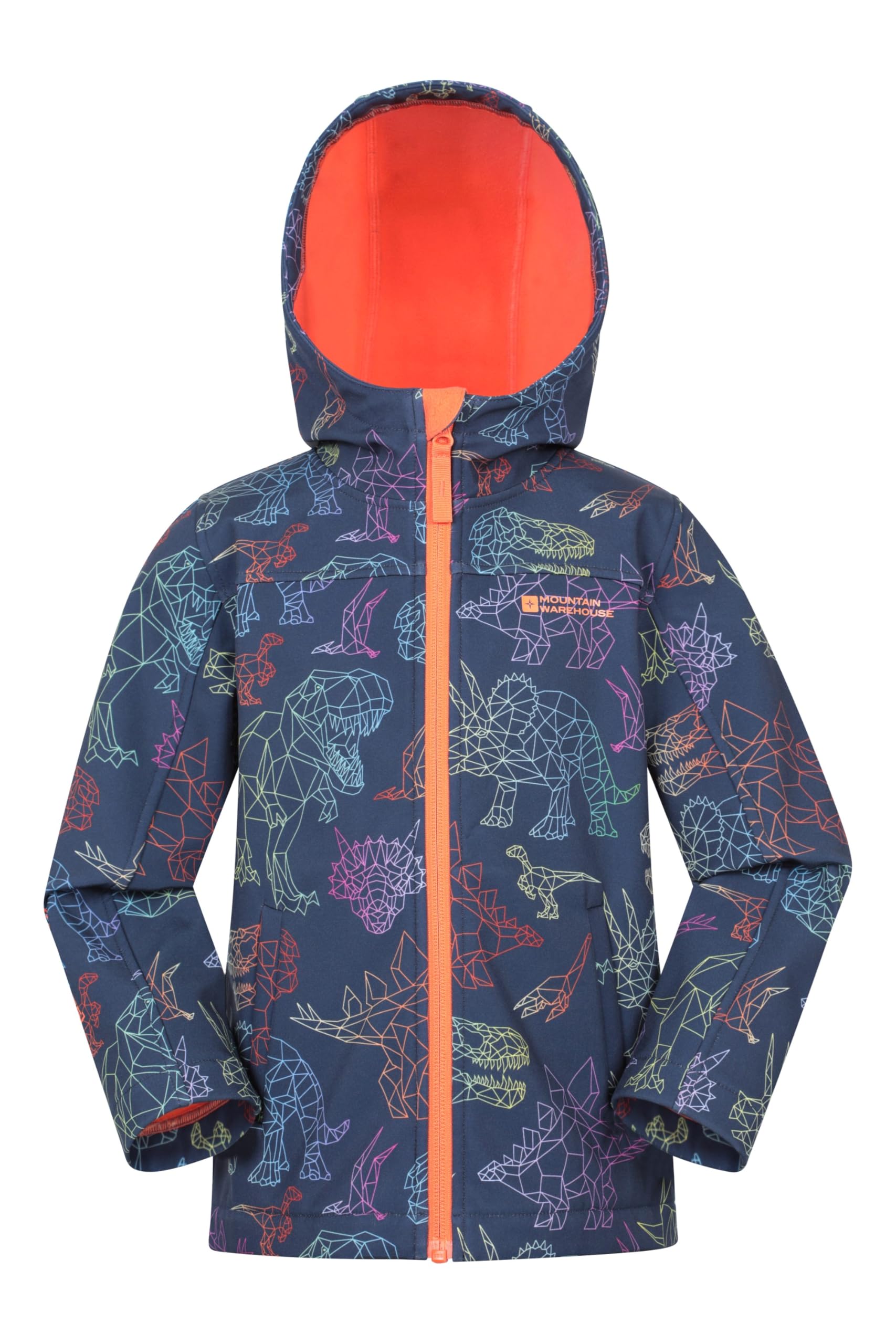 Mountain Warehouse Exodus Kids Softshell Jacket - Breathable, Wind & Water Resistant, Fleece Lined Coat, For Boys & Girls - Best For Sping Summer & Hiking — view 40