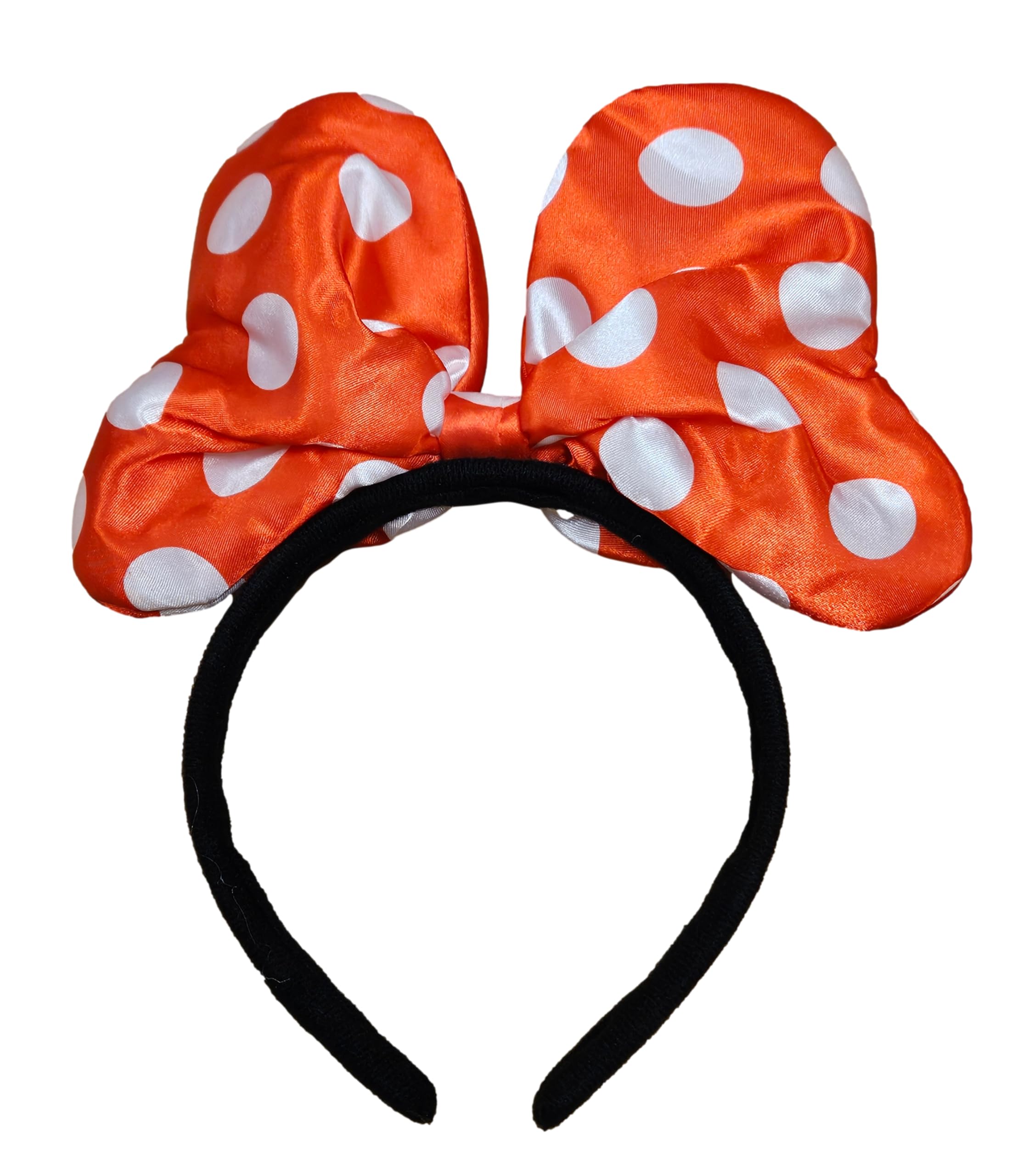 Fat-catz-copy-catz Unisex Adults or Children Minnie Mouse Red Spotted Headband With Large Bow