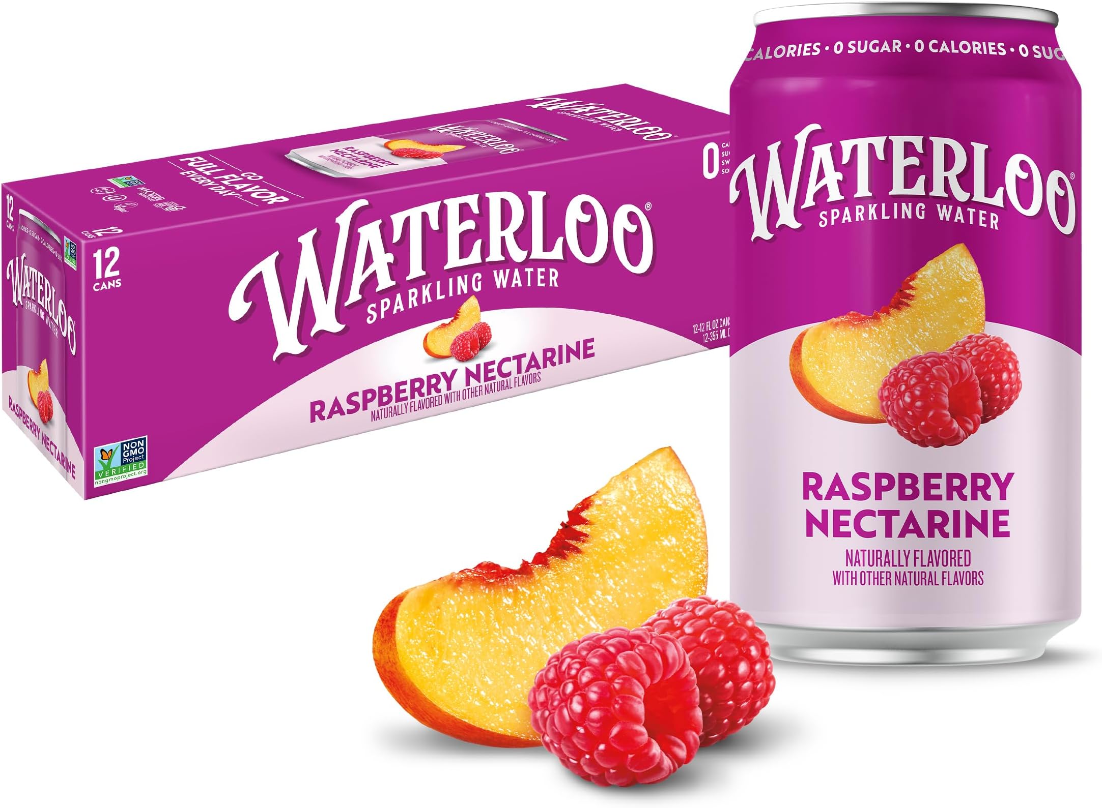 Raspberry Nectarine, 12 Fl Oz Cans (Pack of 12)