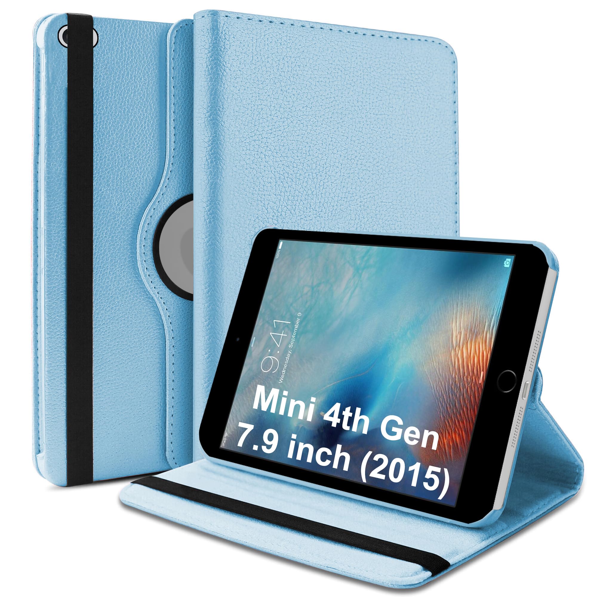 TGK Rotating Cover for iPad Mini 4th Generation Case 2015 7.9 inch A1538 A1550 Sky Blue (B01BJW7NM0) Amazon Price History, Amazon Price Tracker