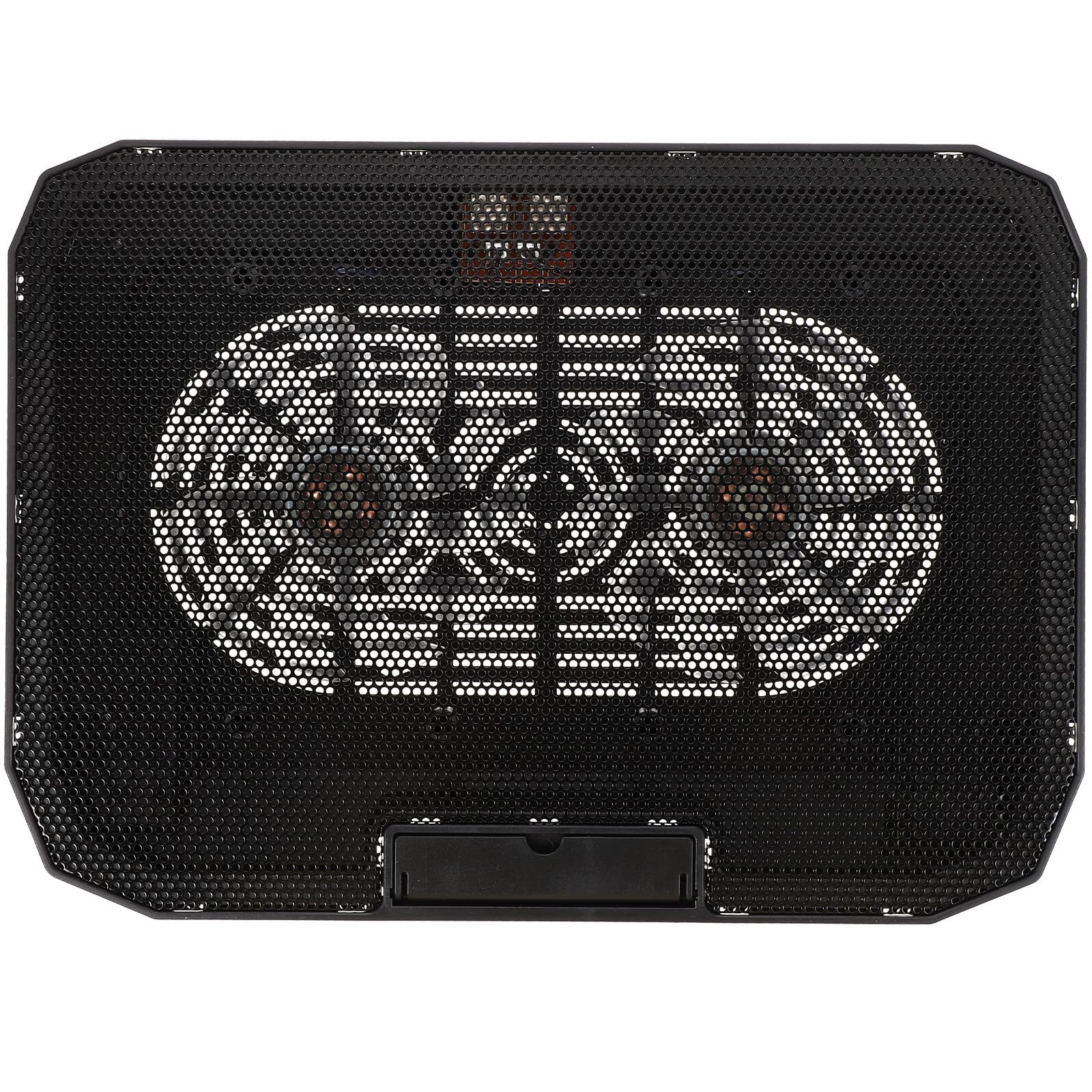 LALAFINA Soporte para Portátil Negro Estándar Ventilador Ajustable Silencioso, Base de Refrigeración Ergonómica para Ordenador Portátil, Estante Estable y Multifuncional para Uso