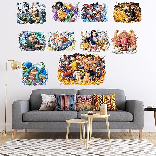 Miniatura 3 de Calcomanías de pared de anime realistas impermeables 3D autoadhesivas para guardería dormitorio sala de estar sala de juegos decoración de pared 157