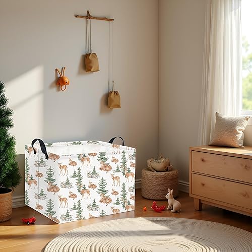 Miniatura 237 de HIYAGON Cesta de almacenamiento para niños, cesta de regalo para bebé, cesta de regalo, cesta organizadora de juguetes lindos, caja rectangular