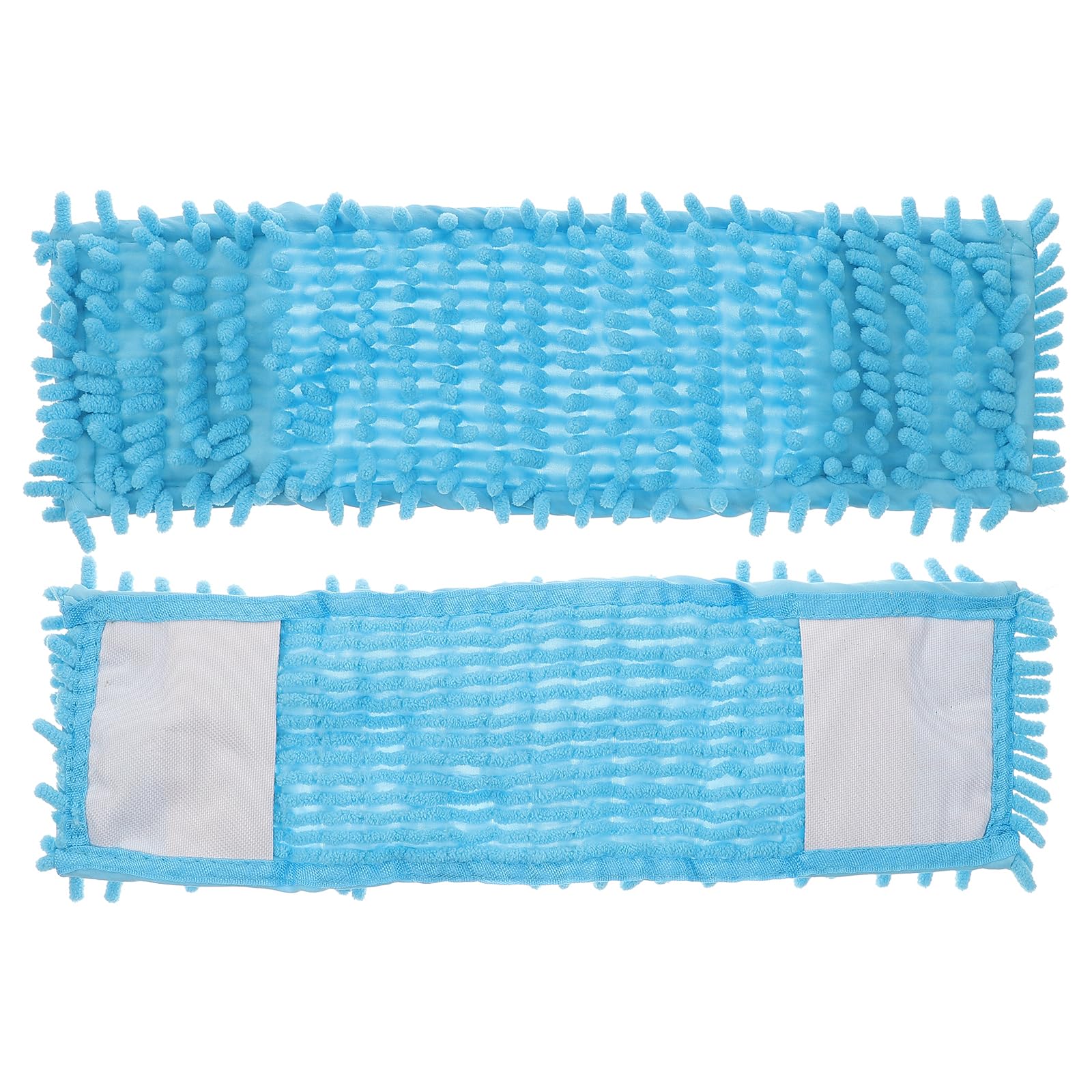 FOMIYES 2pcs Chenille Mop Head Replacement Pads, Super Absorbent Mop Refills for Home Floor Cleaning, Compatible with Wood, Tile, and Composite