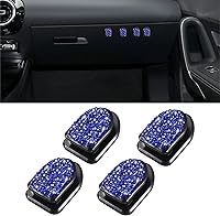 Vista 11 de WINKA Ganchos brillantes para automóvil, 4 piezas, accesorios de cristal, lindo gancho para salpicadero, llaves, lentes de sol, gancho