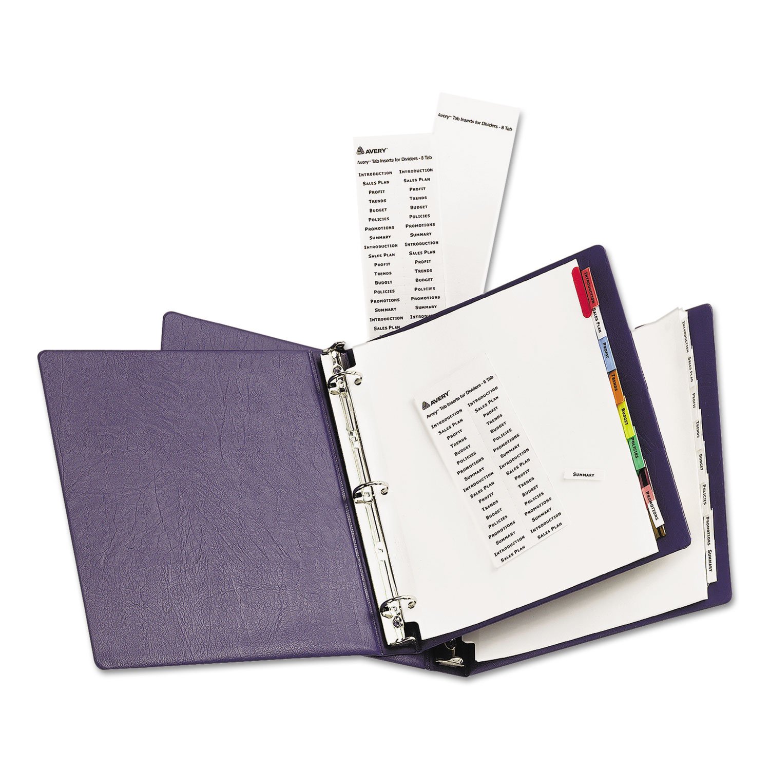 Avery 11222 Insertable Big Tab Dividers, 8-Tab, 11 1/8 x 9 1/4 - Image 5