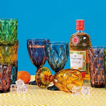 ARTLAND Highgate Goblets Multicoloured - Set of 4 - 350ml Capacity Per Glass