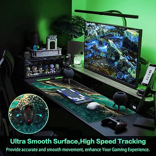 Miniatura 3 de Canjoy - Alfombrilla de mouse extendida para juegos, 31.5 x 15.7 pulgadas, XXL grande, grande, teclado de computadora, alfombrilla de escritorio con