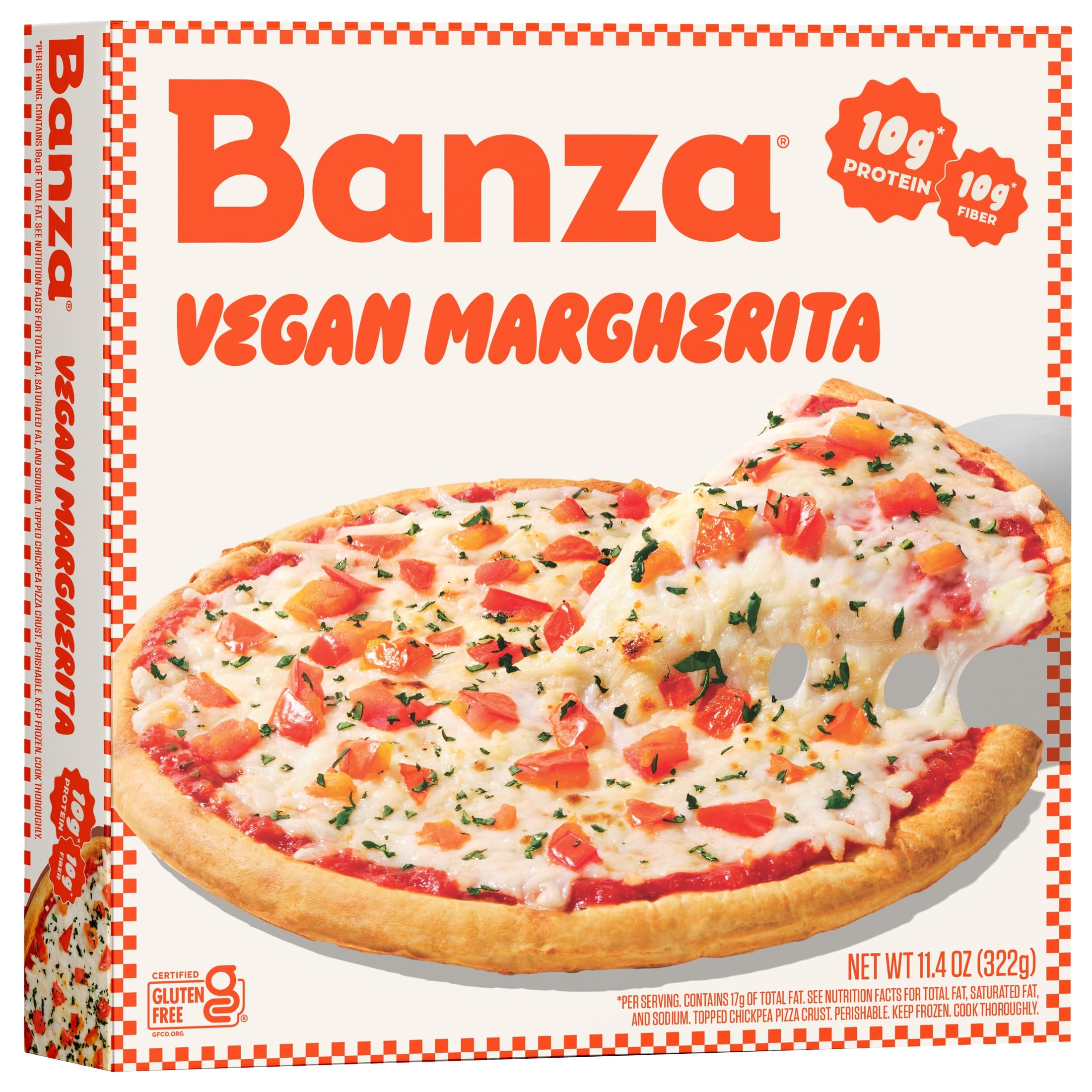 Amazon.com: Banza Vegan Margherita Frozen Pizza from Chickpeas