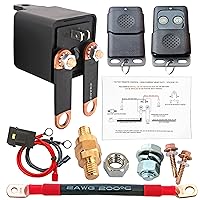 Vista 1 de Interruptor de Desconexión de Batería Remoto de Poste Lateral de 3/8", Interruptor de Corte de Batería de 12V para Automóvil, Camión, Casa Rodante