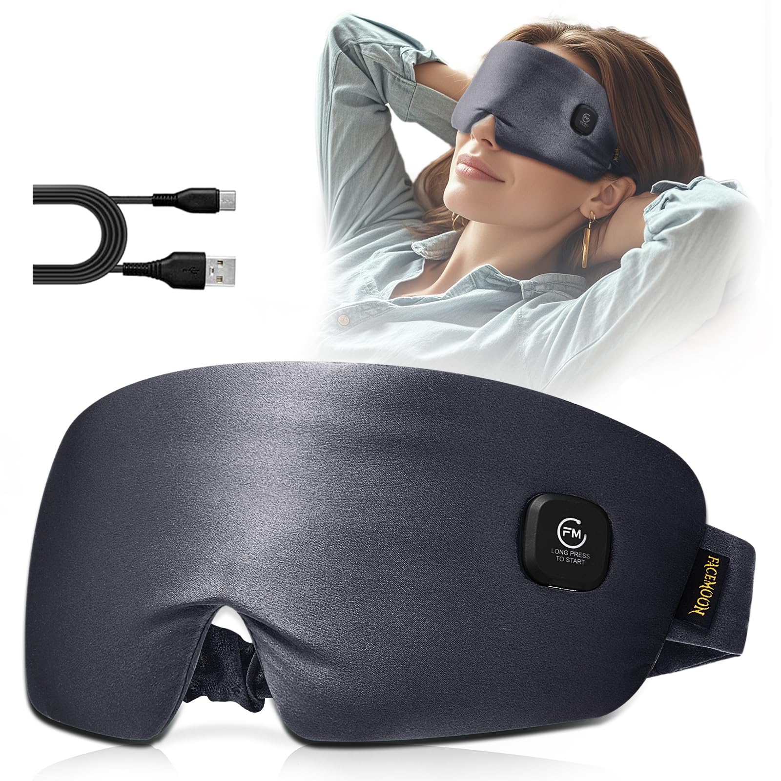 Heated Eye Mask for Dry Eyes: Silk Cordless Eye Warmer Compress for Dry Eye