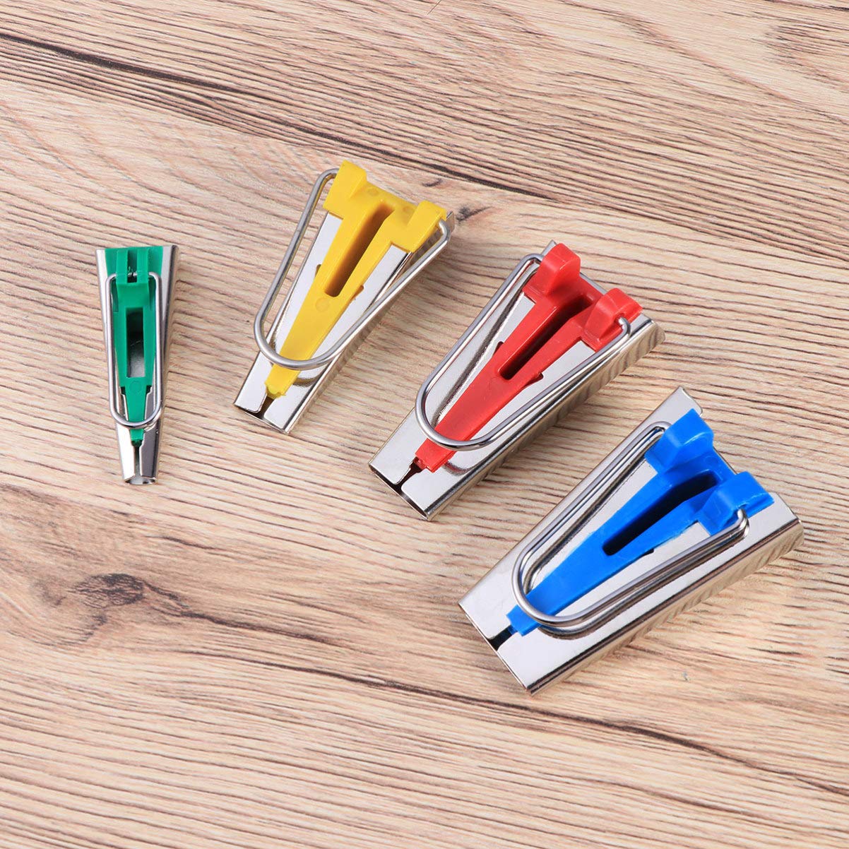 DOITOOL Quilting Supplies Bias Tape Maker Set (4 Sizes) Sewing Tool Set Fabric Binding Tool Tape Maker