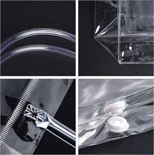 Miniatura 3 de 25 bolsas de regalo de PVC transparente con asas, pequeñas bolsas de plástico transparentes, bolsas de compras reutilizables para bolsas de dulces