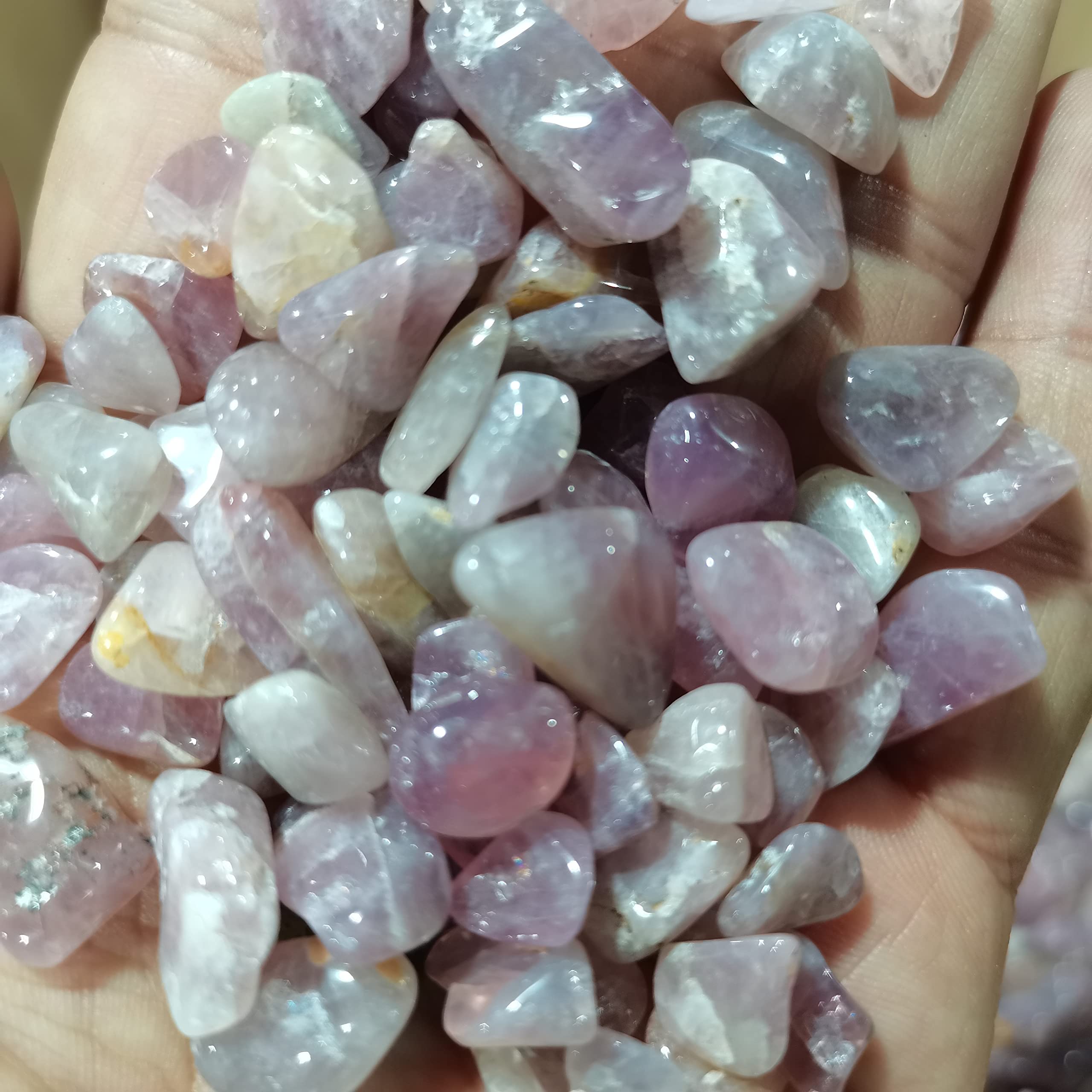 Grava Decorativa para acuarios, Piedra triturada Duobao de Mica Morada Reiki for decoración de acuarios y Jardines. Pesos múltiples.(300g)