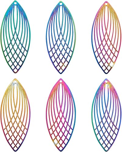 Vista 38 de Conectores de Filigrana Colgantes, Acero inoxidable, No es una piedra preciosa 0Mariposa#1