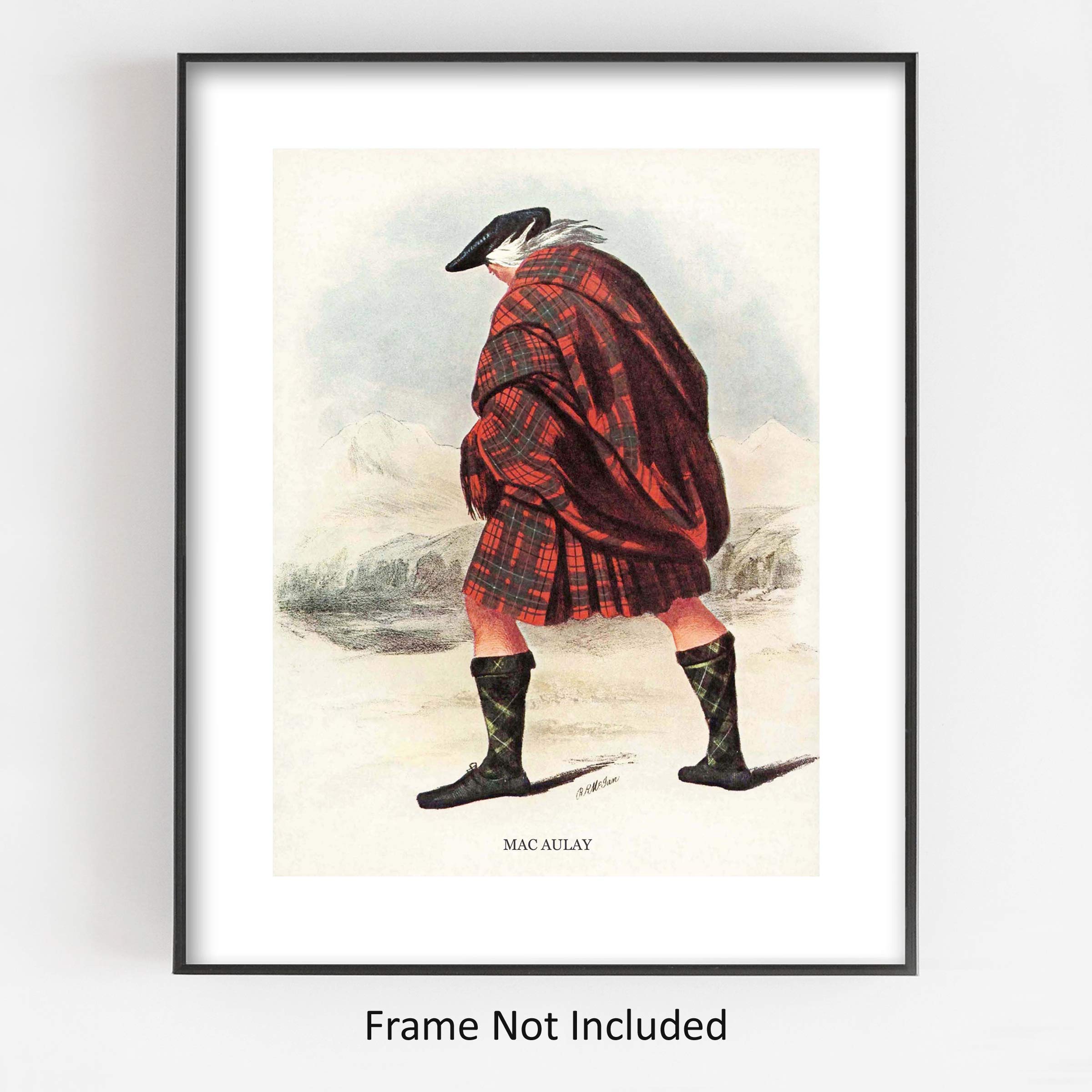 Amazon.com: | MacAulay Kilt Print - Vintage Scottish Decor