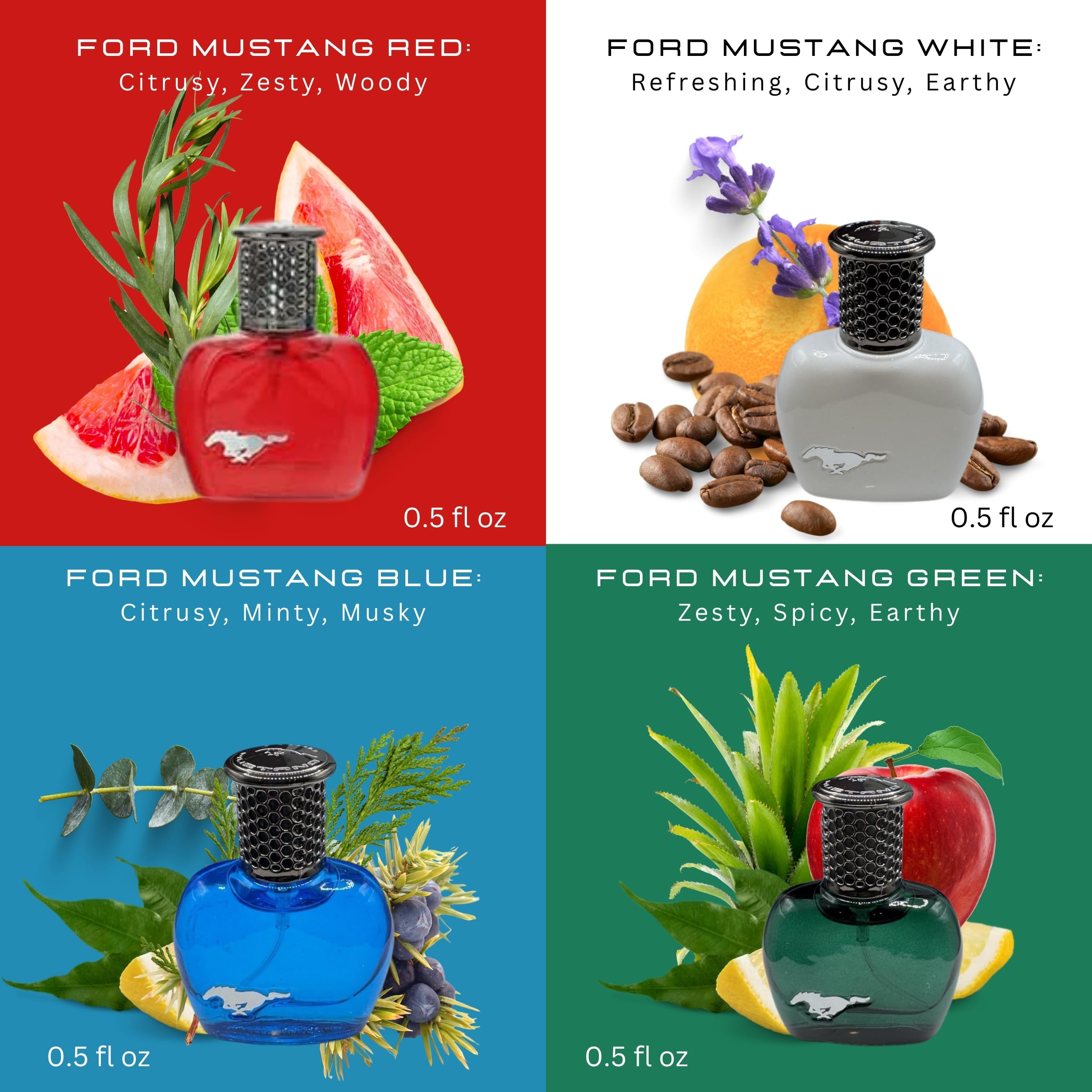 Mustang Perfume for Men Variety Gift Set Mini Travel Sprays EDT
