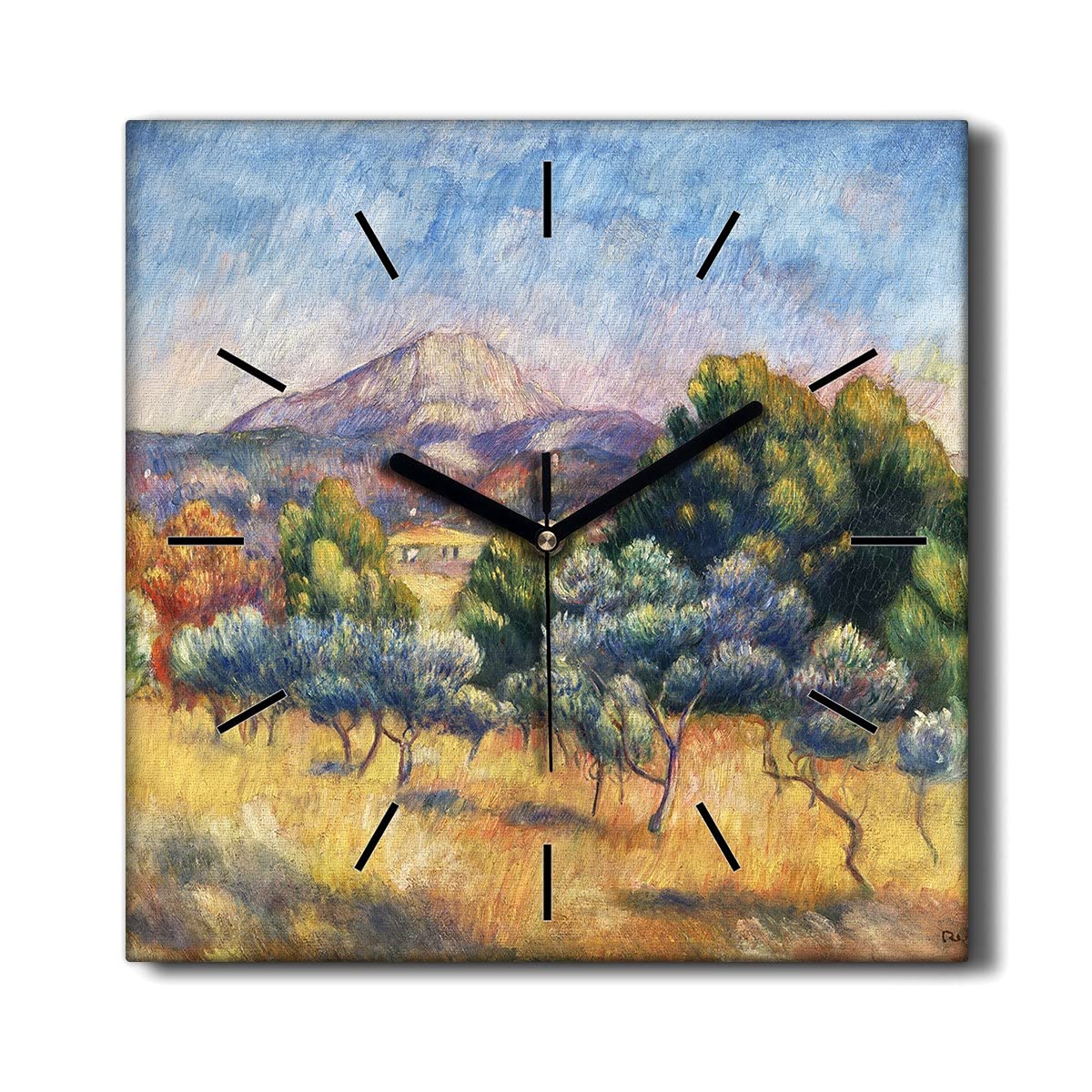 Horloge murale silencieuse toile salon pour supprimer le tic-tac