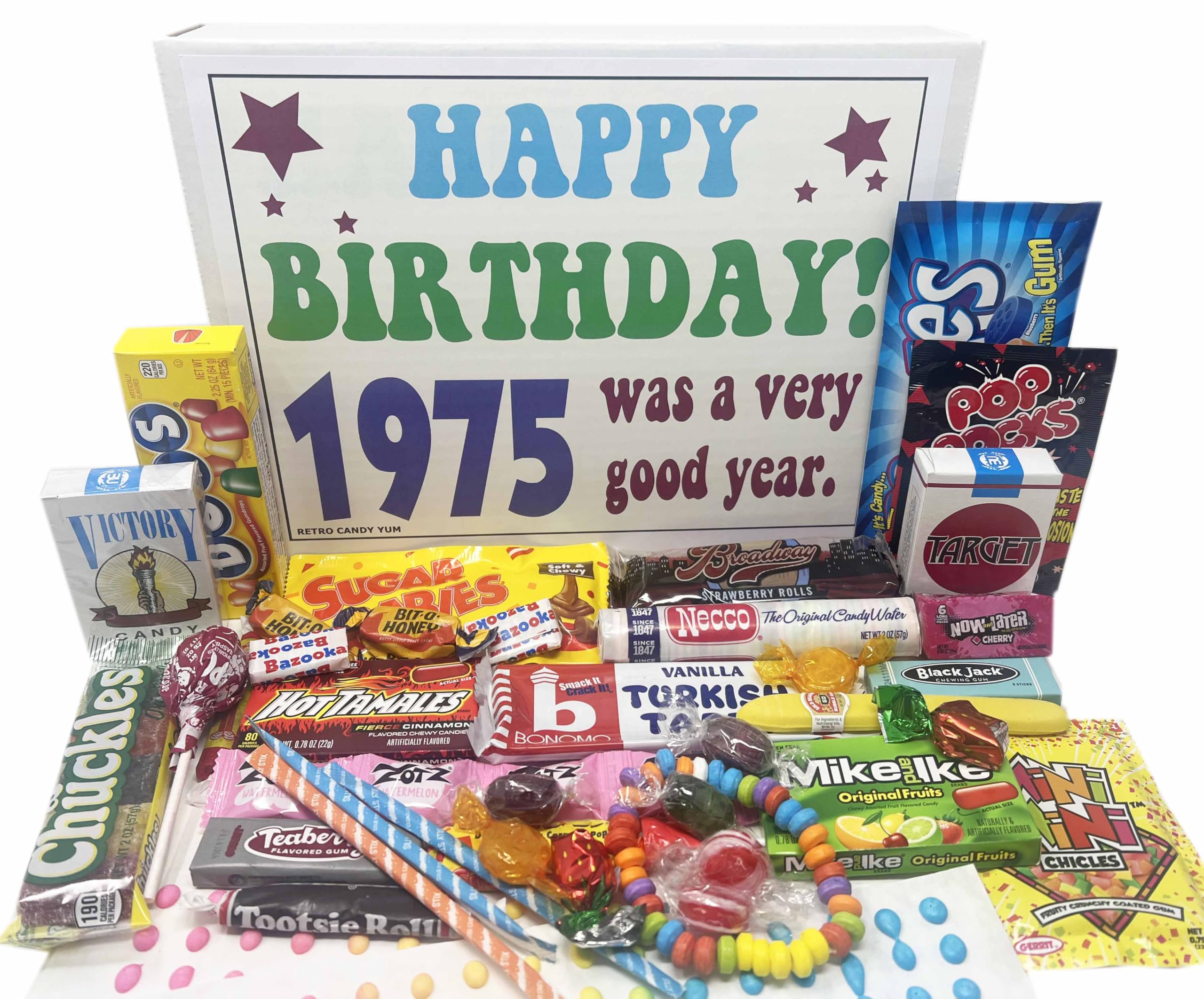 Amazon.com : RETRO CANDY YUM ~ 1975 51st Birthday Gift Box