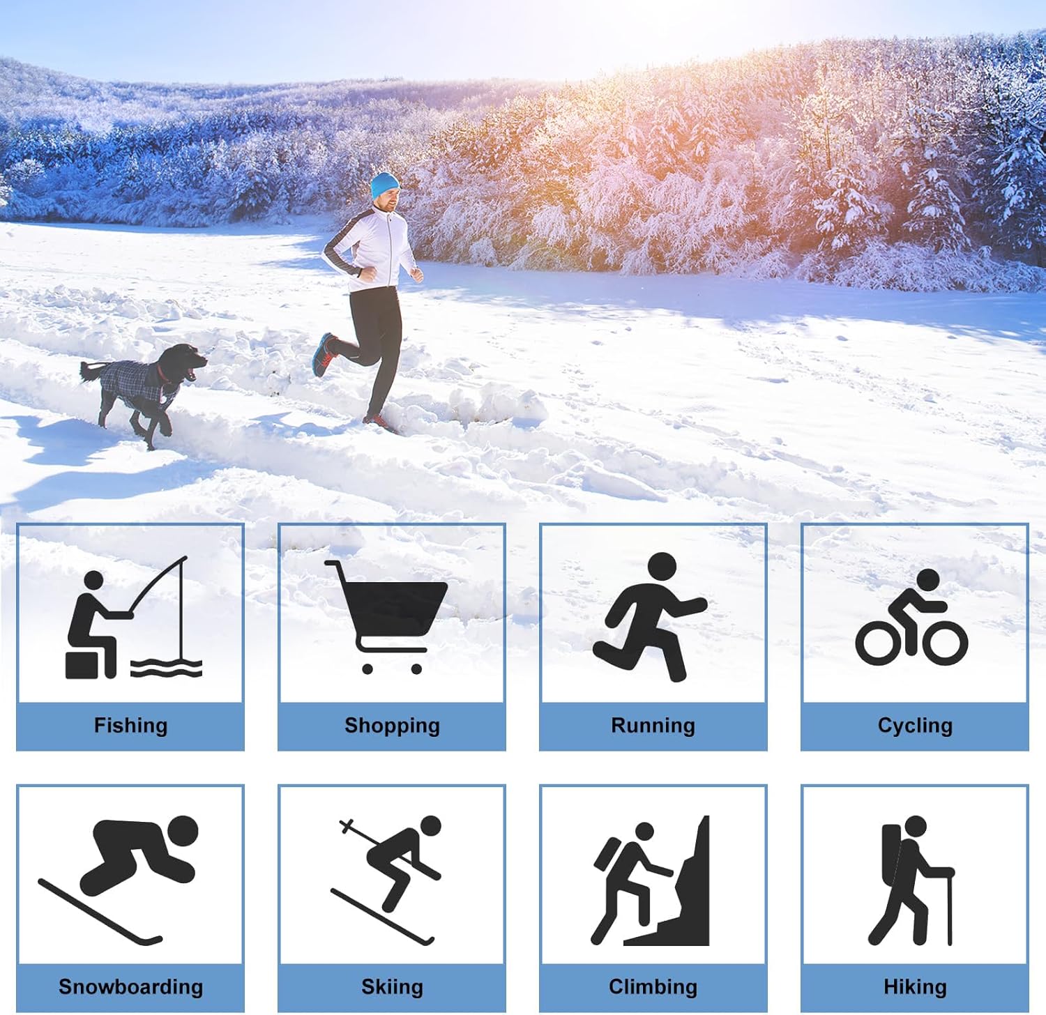 BROKIG 2 in 1 Balaclava Ski Mask Beanie Black Ski Face Mask Winter Warm Skull Cap Beanie Hats for Men Women Headwear - Image 7