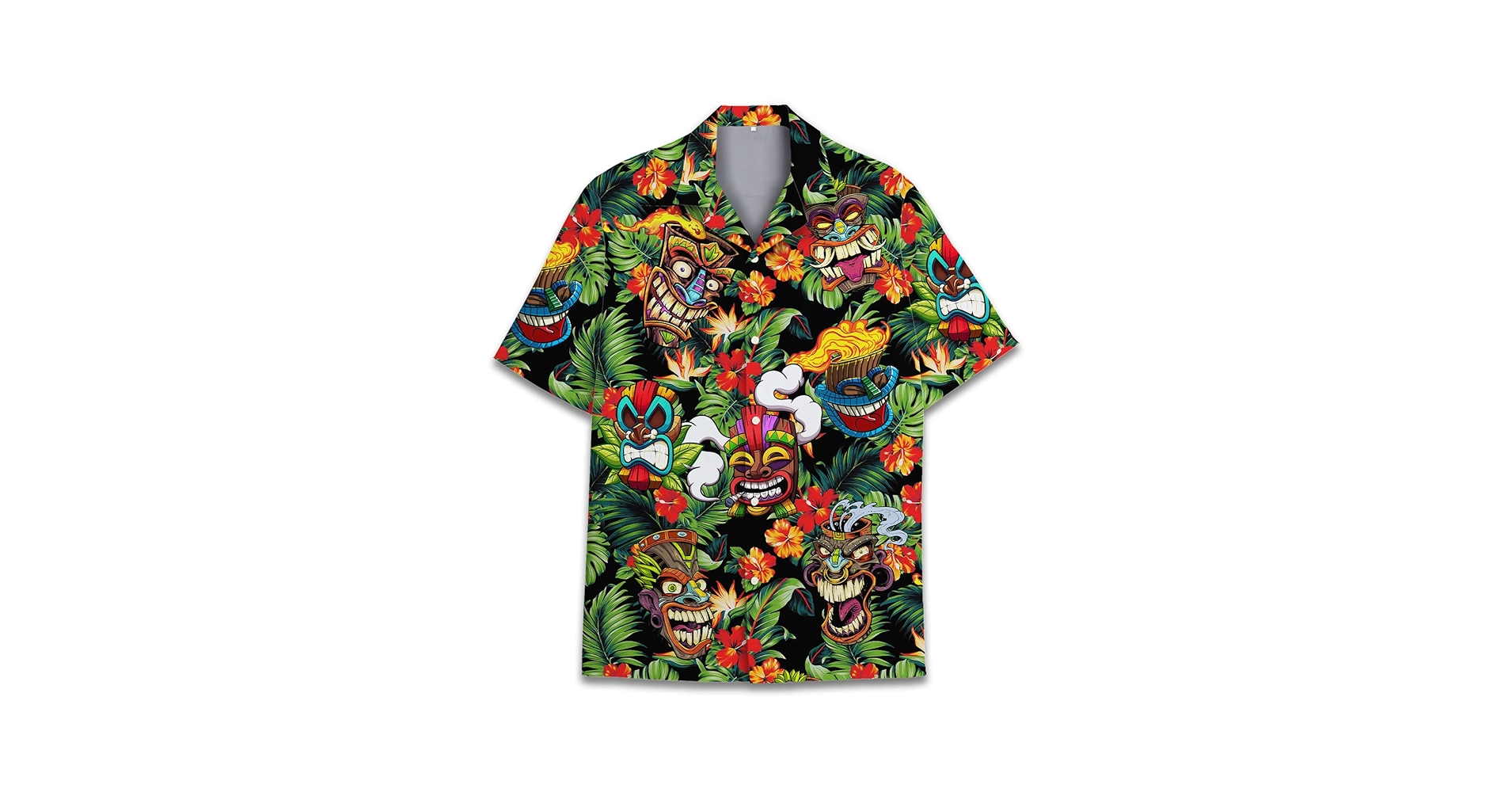 Amazon.com: Vintage Tiki Hawaiian Shirt for Men, Tropical
