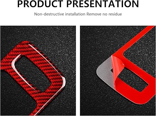 Miniatura 5 de Accesorios de fibra de carbono para manija de puerta de coche, cubierta adhesiva para Ford Mustang GT 2005 2006 2007 2008 2009
