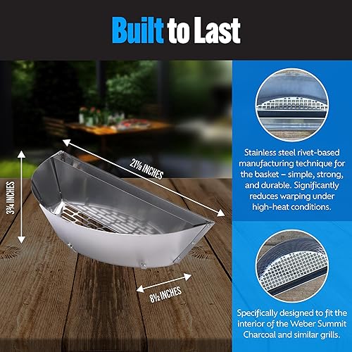 Miniatura 5 de Slow 'N Sear Perfil bajo de SnS Grills