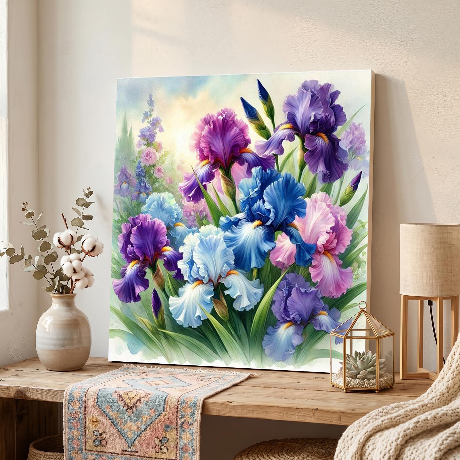 Iris Full DIY 5D okrągłe wiertło diamentowe kropki zestaw do malowania 40 x